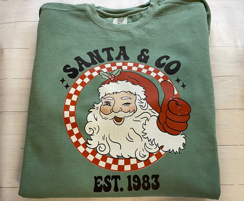 Santa Comfort Colors Sweatshirt