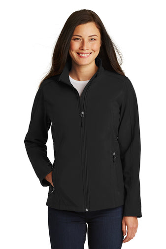 L317 Port Authority® Ladies Core Soft Shell Jacket Brand Logo