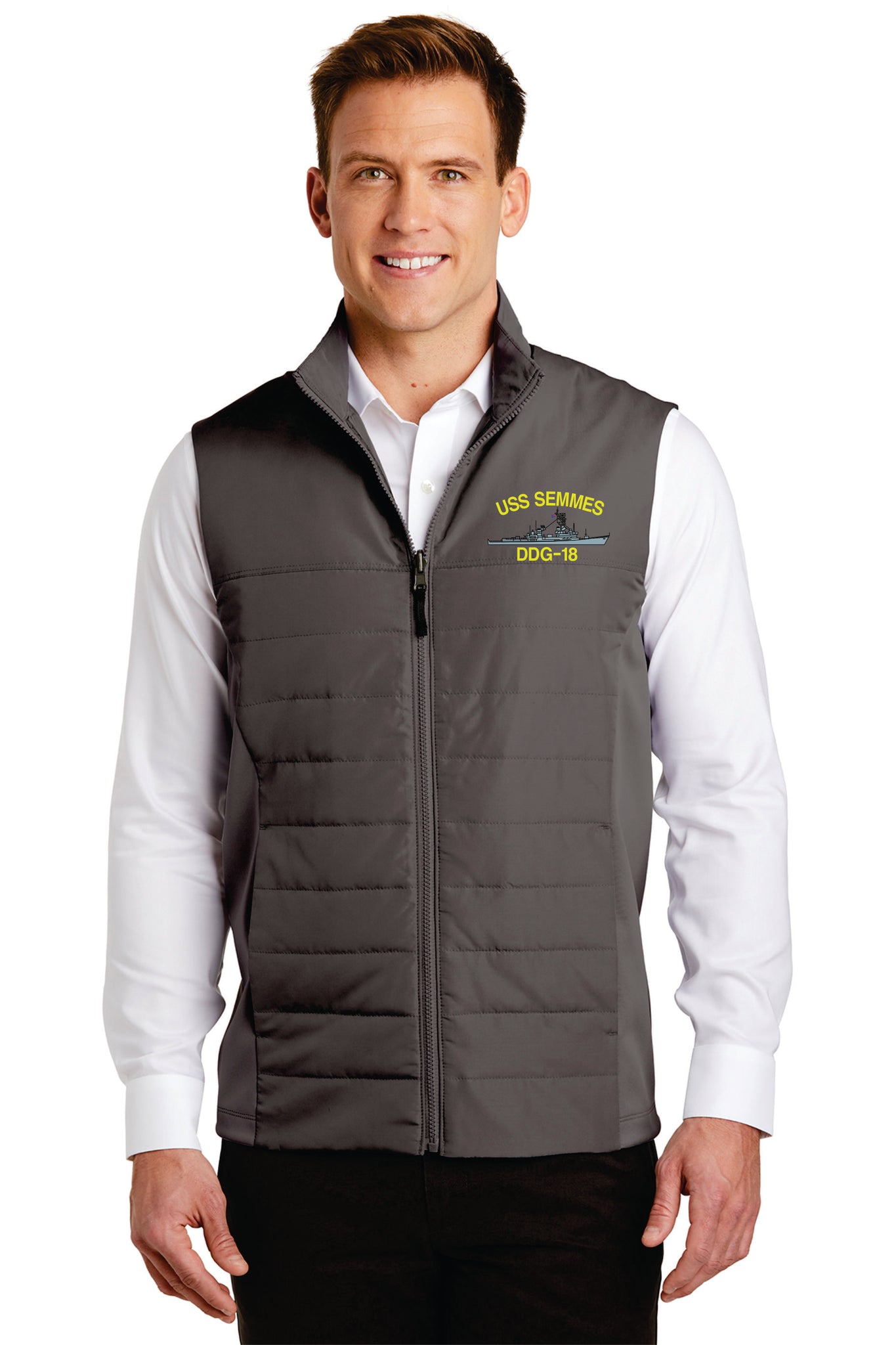 Embroidered  Insulated Vest